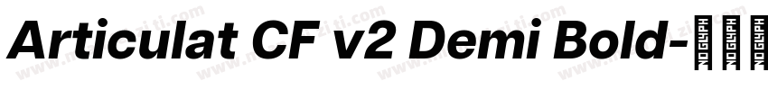 Articulat CF v2 Demi Bold字体转换